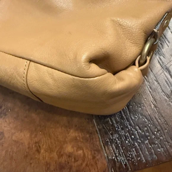 Coach Madison Gathered Leather Satchel | Tan | Gold Hardware | Shoulder Bag - Picture 13 of 13